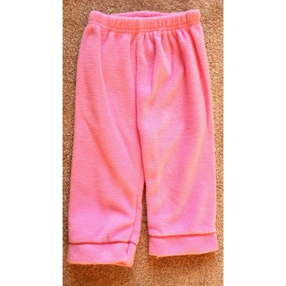 NWT Girl's Size 6-9 M Months 2P Mon Petit Pink Fleece Monkey Jacket & Pants Set - Picture 6 of 6
